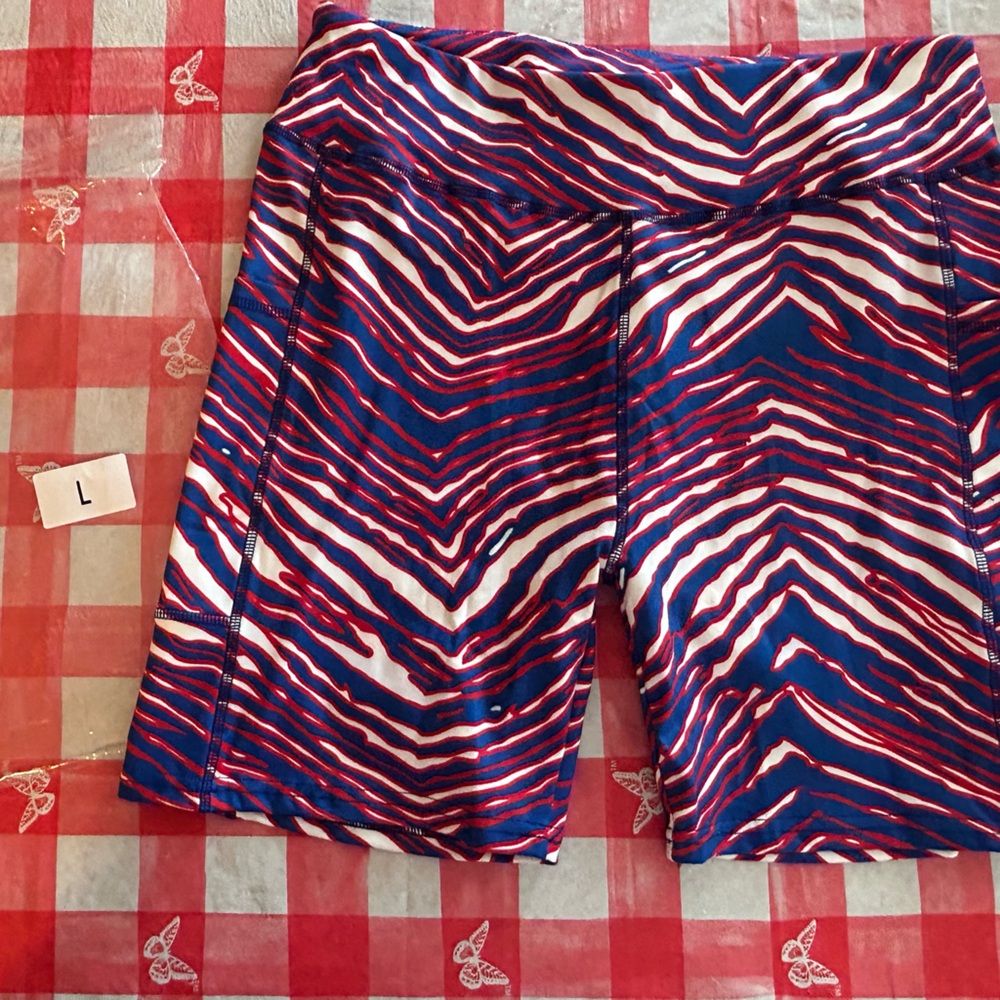 Zubaz Style Buffalo Bills Bike Shorts